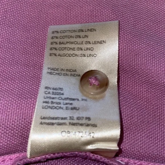 Anthropologie Pilco S Pink Oversized Cotton Linen Button Down Blouse Worn Once - Picture 10 of 13